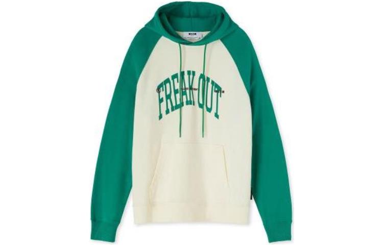 MSGM Green Logo Hoodie for Men 3340MM78-22779938