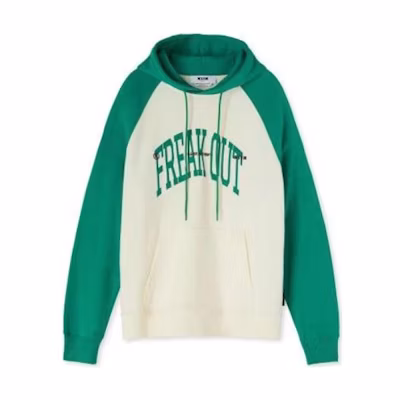 MSGM Green Logo Hoodie for Men 3340MM78-22779938