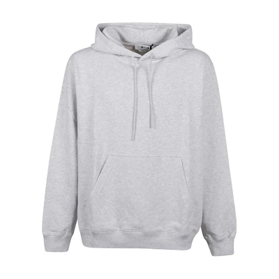 MSGM Light Grey Hoodie with Logo Print 2000MM53520000-394