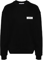 MSGM Logo Crewneck Oversized Sweatshirt Black . 3640MM129247001-BLACK MSGM Logo Crewneck Oversized Sweatshirt Black . 3640MM129247001-BLACK