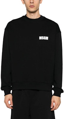 MSGM 로고 크루넥 오버사이즈 스웻셔츠 블랙. 3640MM129247001-BLACK Lookbook MSGM 로고 크루넥 오버사이즈 스웻셔츠 블랙. 3640MM129247001-BLACK