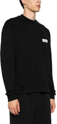 MSGM 로고 크루넥 오버사이즈 스웻셔츠 블랙. 3640MM129247001-BLACK Purchase MSGM 로고 크루넥 오버사이즈 스웻셔츠 블랙. 3640MM129247001-BLACK