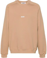 MSGM Logo Crewneck Raglan Long Sleeve Sweatshirt Beige () 3740MM503247799-BROWN MSGM Logo Crewneck Raglan Long Sleeve Sweatshirt Beige () 3740MM503247799-BROWN