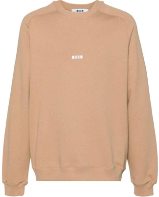 MSGM Logo Crewneck Raglan Long Sleeve Sweatshirt Beige () 3740MM503247799-BROWN Buy MSGM Logo Crewneck Raglan Long Sleeve Sweatshirt Beige () 3740MM503247799-BROWN