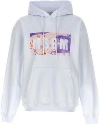 MSGM 标志印花连帽卫衣套头衫 白色 3640MM80247000-01 Buy MSGM 标志印花连帽卫衣套头衫 白色 3640MM80247000-01