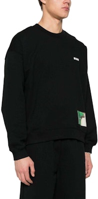MSGM 로고 그래픽 긴팔 맨투맨 유니섹스 블랙 3646MM01247299-99 Purchase MSGM 로고 그래픽 긴팔 맨투맨 유니섹스 블랙 3646MM01247299-99