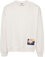 MSGM Logo Graphic Print Patchwork Sweatshirt Unisex Off-White 3646MM01247299-20 MSGM Logo Graphic Print Patchwork Sweatshirt Unisex Off-White 3646MM01247299-20