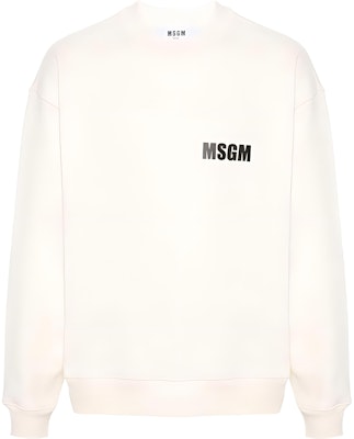 MSGM 로고 프린트 오버핏 크루넥 긴팔 맨투맨 바닐라 화이트. 3640MM129247001-WHITE Buy MSGM 로고 프린트 오버핏 크루넥 긴팔 맨투맨 바닐라 화이트. 3640MM129247001-WHITE