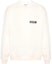 Buy MSGM 로고 프린트 오버핏 크루넥 긴팔 맨투맨 바닐라 화이트. 3640MM129247001-WHITE