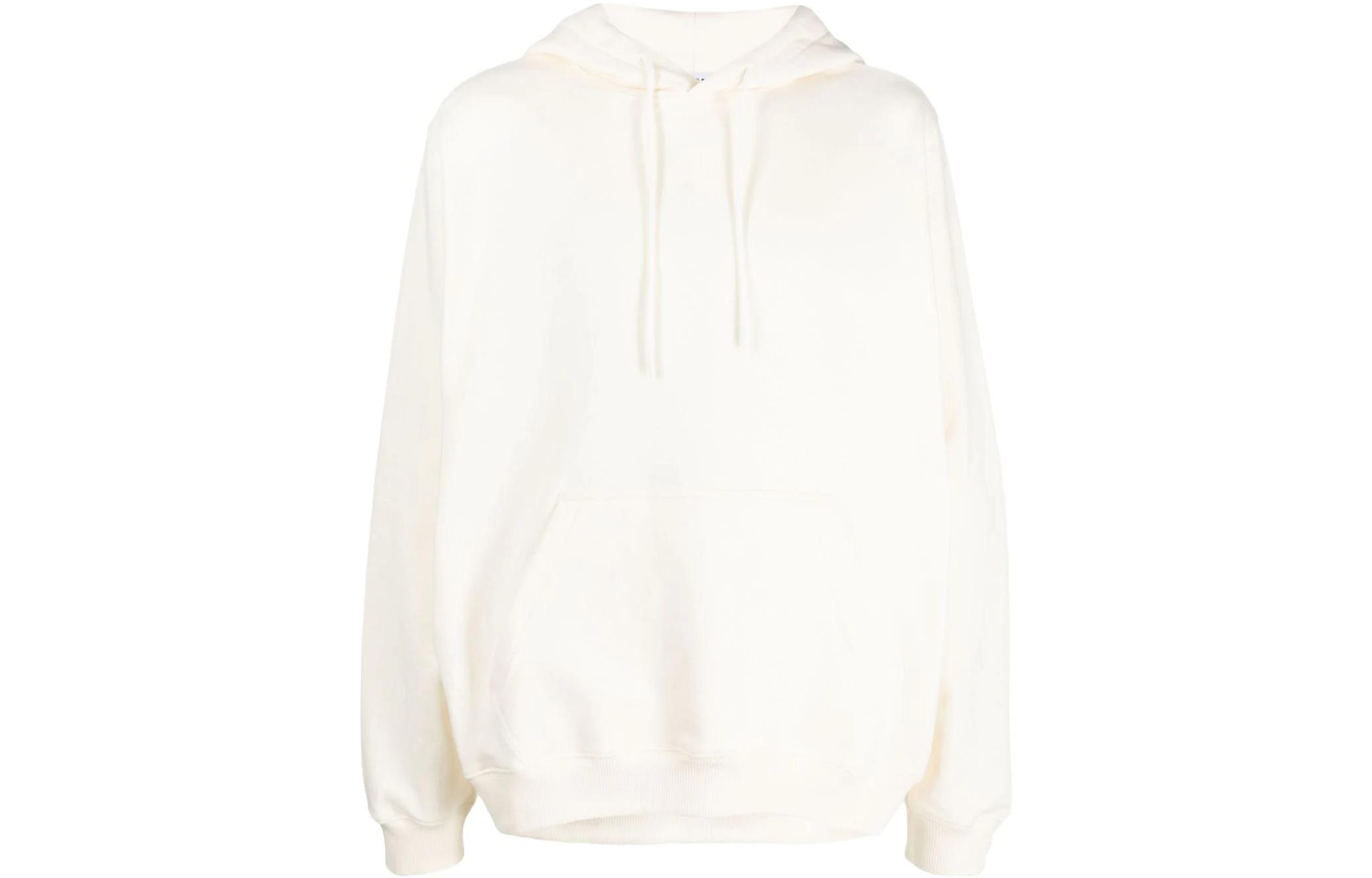 MSGM Logo Print Hoodie Off-White 2000MM535200000-WHITE