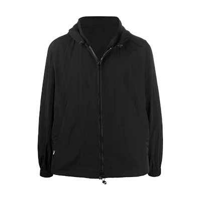 MSGM Logo Print Zip-Up Hooded Jacket 2840MH09X207002-99