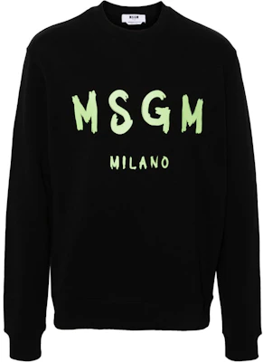 MSGM Logo Printed Long-Sleeve Sweatshirt Black Mens 3740MM513247799-BLACK Buy MSGM Logo Printed Long-Sleeve Sweatshirt Black Mens 3740MM513247799-BLACK