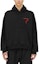 Lookbook Sudadera con Capucha Negra Oversize Hombre MSGM Logo Tape Appliqué. 3740MM133247795-BLACK