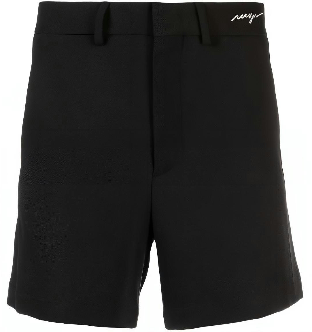 msgm-men-s-black-mid-rise-logo-embroidered-casual-shorts-3640-mb-04247010-99