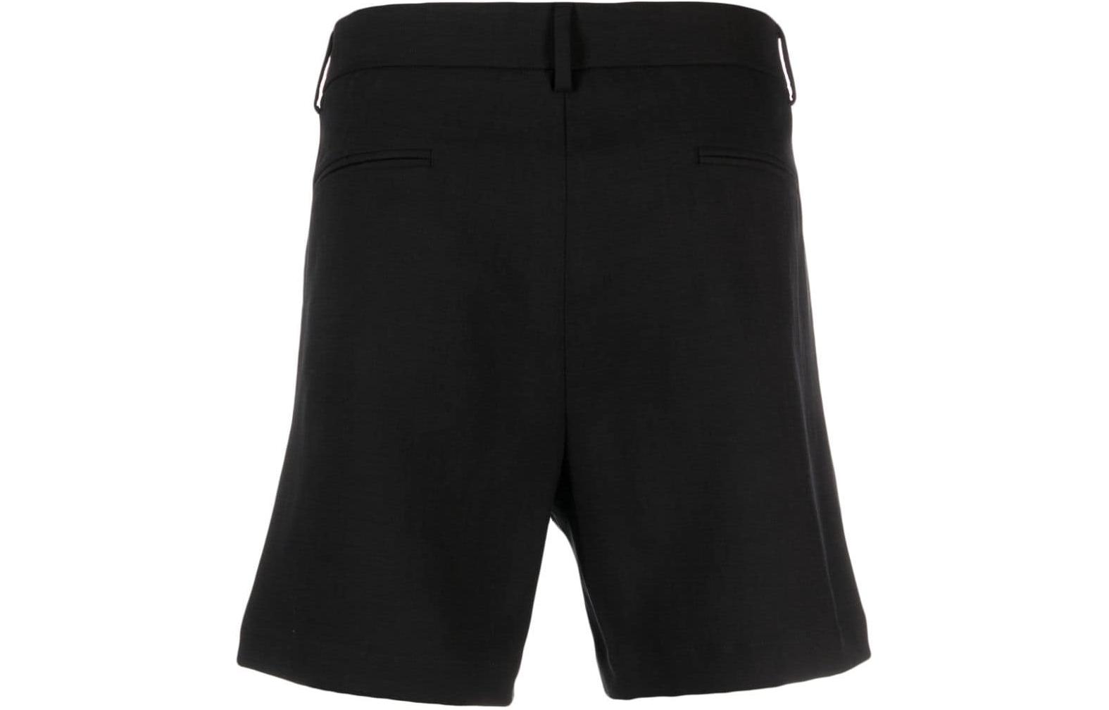 Lookbook Pantalones cortos negros casuales de hombre MSGM con logo bordado. 3640MB04247010-99