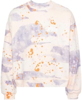 MSGM Paint-Splatter Cotton Crewneck Sweatshirt Light Beige (). 3640MM122247092-BEIGE MSGM Paint-Splatter Cotton Crewneck Sweatshirt Light Beige (). 3640MM122247092-BEIGE