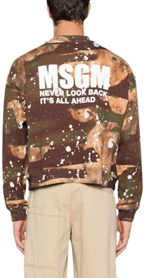 MSGM 페인트 스플래터 니트 텍스처 오버사이즈 맨투맨 멀티컬러 남성. 3640MM122247092-37 Shop MSGM 페인트 스플래터 니트 텍스처 오버사이즈 맨투맨 멀티컬러 남성. 3640MM122247092-37