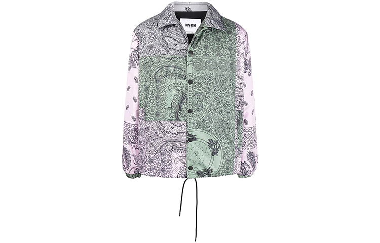 MSGM Paisley Patchwork Single-Breasted Jacket Multicolor () 3140MH07AY-217553-12