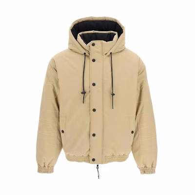 MSGM Solid Color Button Hoodie Jacket Men’s Light Beige 3340MH02X227504-23