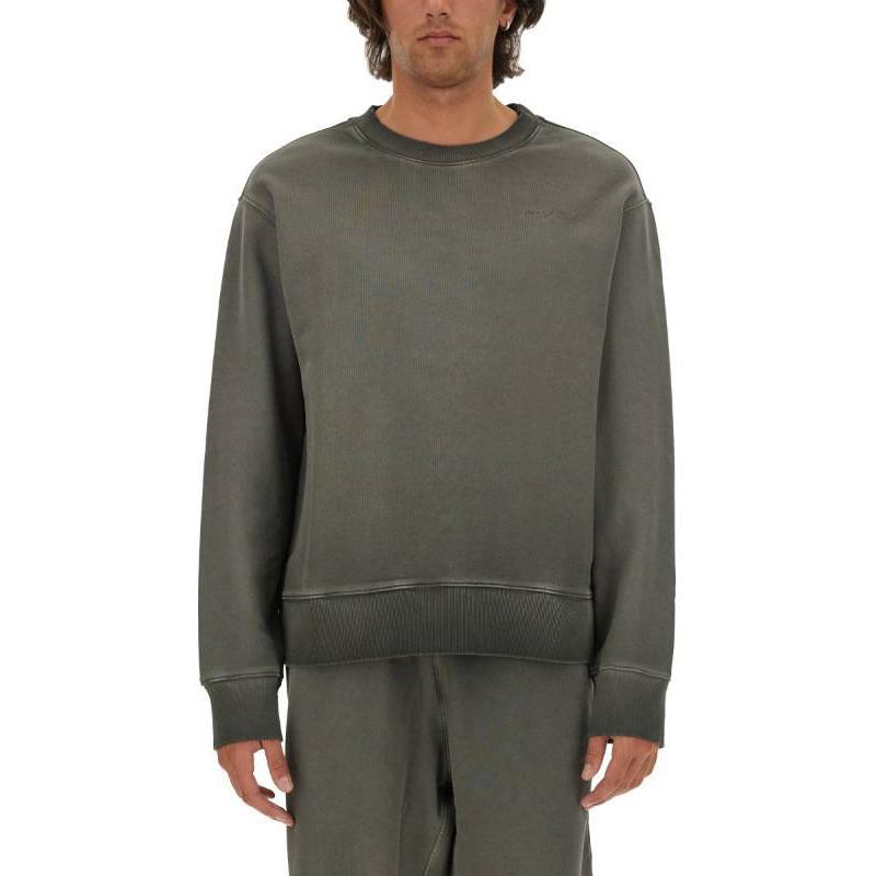 MSGM Solid Color Crewneck Oversized Sweatshirt Green () 3740MM99-247587-98