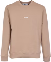 MSGM Solid Logo Crewneck Pullover Oversized Sweatshirt Khaki 3640MM55-1247000-23 MSGM Solid Logo Crewneck Pullover Oversized Sweatshirt Khaki 3640MM55-1247000-23