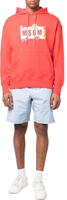 MSGM SS22 대비 스티치 캐주얼 쇼츠 라이트 블루 3240MB05X227004-84 Lookbook MSGM SS22 대비 스티치 캐주얼 쇼츠 라이트 블루 3240MB05X227004-84