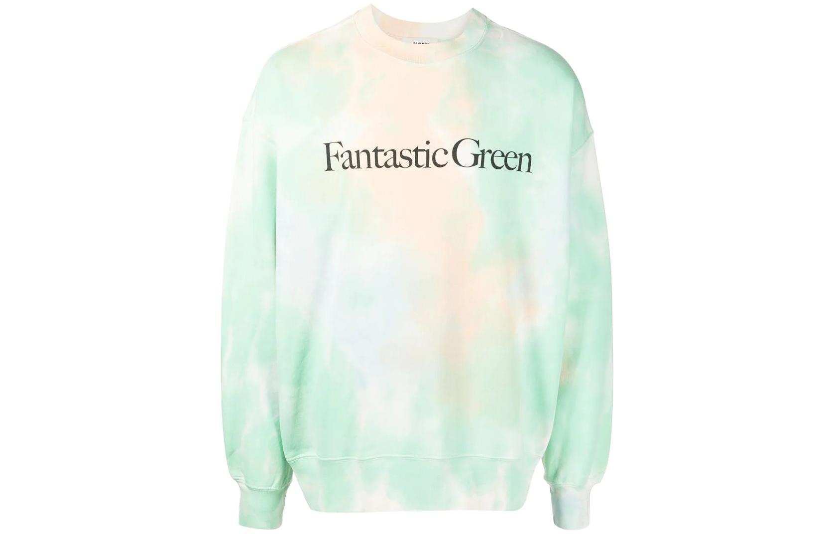 MSGM SS22 Floral Graphic Print Crewneck Long Sleeve Sweatshirt 3240MM197227289033