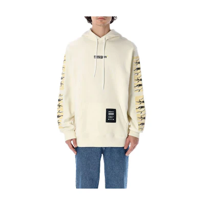MSGM SS22 Logo Print Hoodie Off-White 3240MM99227299-03
