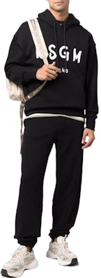 MSGM SS22 로고 프린트 롱슬리브 후드티 블랙. 2000MM51520000199 Lookbook MSGM SS22 로고 프린트 롱슬리브 후드티 블랙. 2000MM51520000199