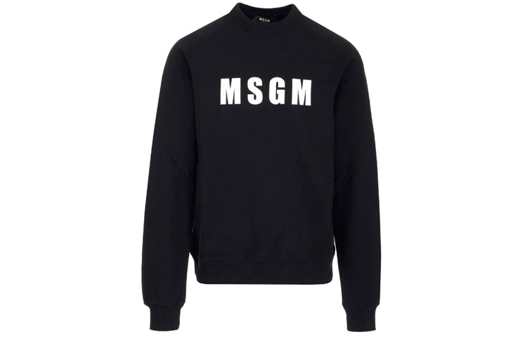 MSGM SS22 Pullover Hoodie Black 3240MM93227299-99