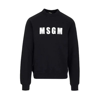 MSGM SS22 Pullover Hoodie Black 3240MM93227299-99