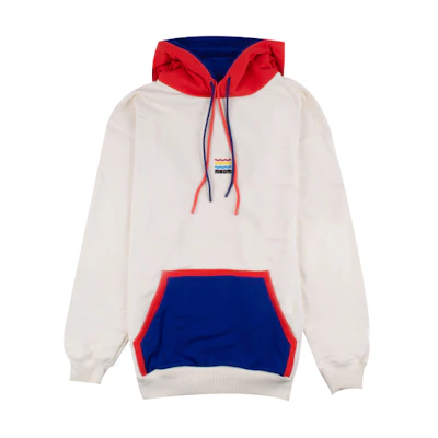 MSGM SS22 White Cotton Hoodie 3240MM71227299-03