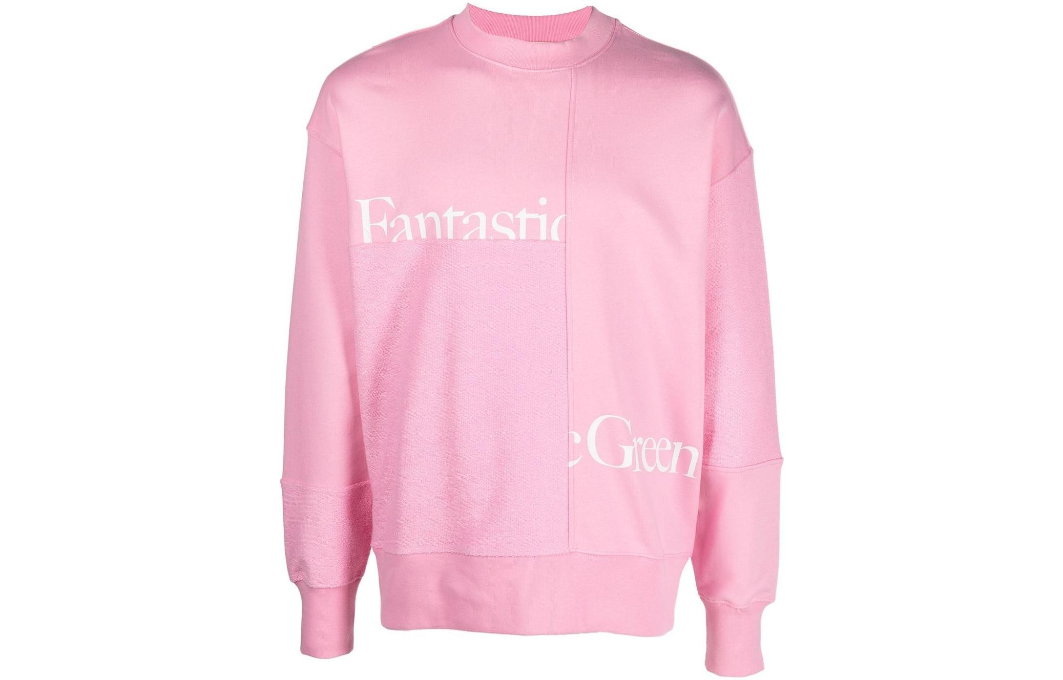 MSGM SS23 Pink Crewneck Sweatshirt with Logo Print Unisex 3346MM1622797712