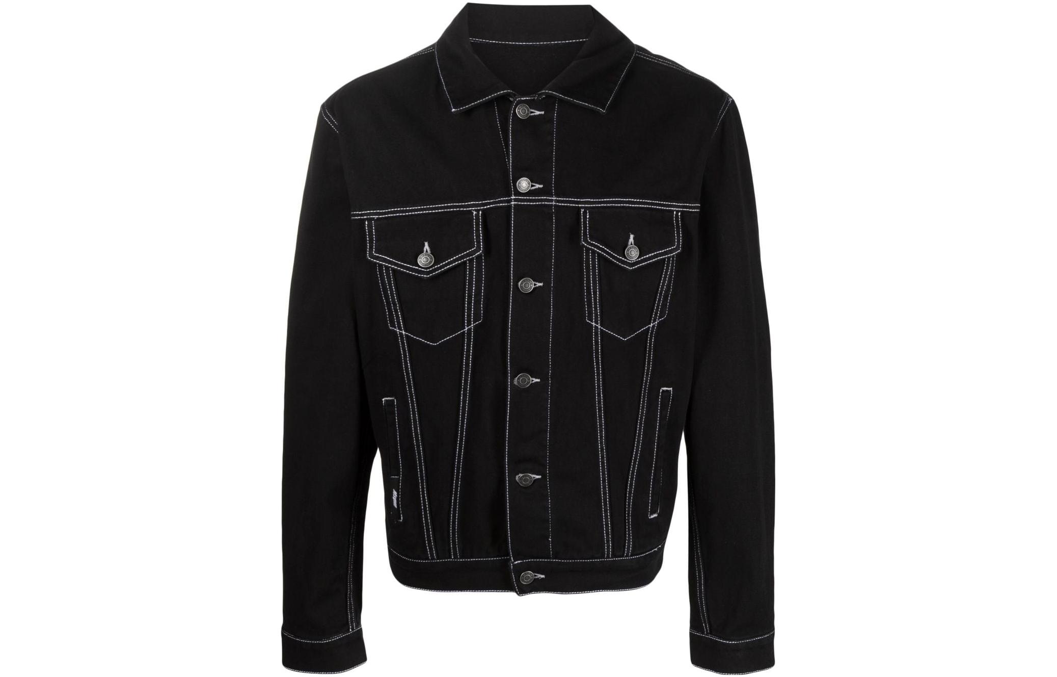 MSGM SS23 Solid Color Single-Breasted Long Sleeve Jacket Black 3440MH48T237289-99