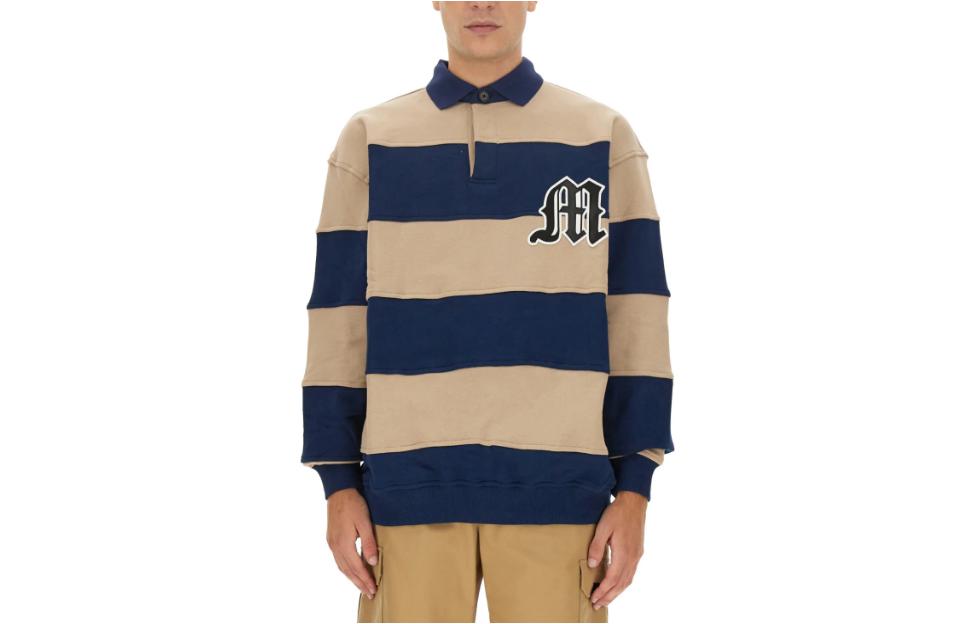 MSGM Striped Pattern Print Long Sleeve Sweatshirt Multicolor - 3540MM146237799-23