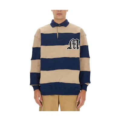 MSGM Striped Pattern Print Long Sleeve Sweatshirt Multicolor - 3540MM146237799-23
