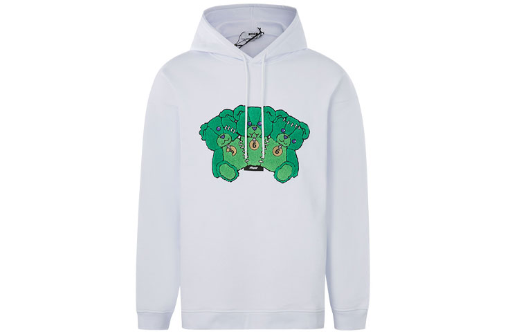 MSGM Teddy Bear Graphic Hoodie White () 2940MM171-207599-01