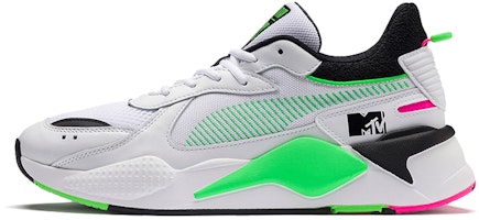 MTV x Puma RS-X Tracks '80s - White Fluro Green' 371841-01 MTV x Puma RS-X Tracks '80s - White Fluro Green' 371841-01