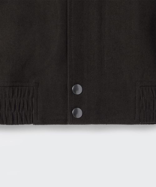 Details for Musinsa Standard 14W Corduroy Minimalist Blouson Jacket [Brown] MMDJJ5Z19-BR
