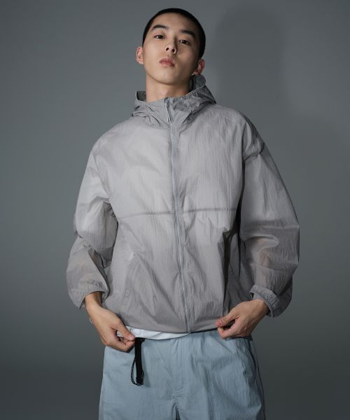 MUSINSA STANDARD [City Leisure] Lightweight Packable Windbreaker Jacket [Light Grey] MMDJJ5Z81-LG