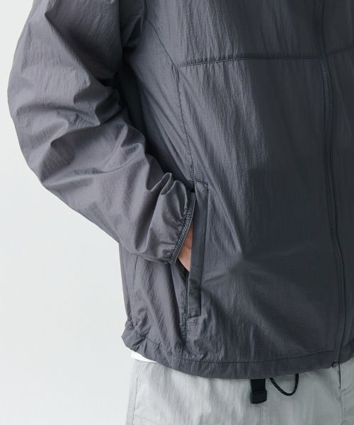 Shop MUSINSA STANDARD [City Leisure] Lightweight Packable Windbreaker Jacket [Gray] MMDJJ5Z81-GR