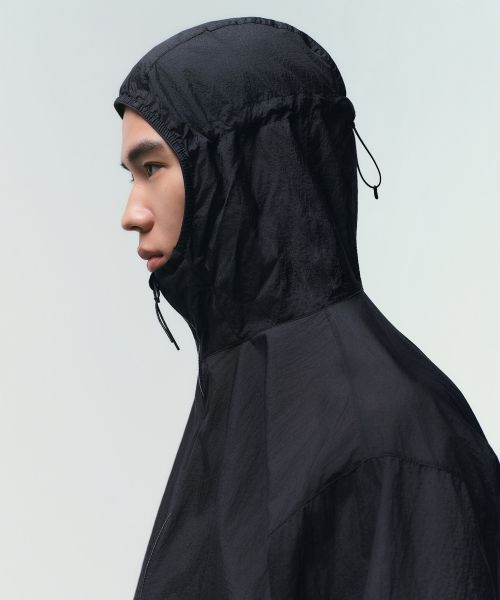 Shop MUSINSA STANDARD [City Leisure] Lightweight Packable Windbreaker Jacket [Black] MMDJJ5Z81-BK