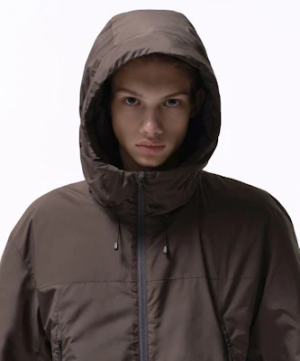 Chaqueta cortavientos acolchada Musinsa Standard City Leisure, marrón MMEJJ9C01-BR Shop Chaqueta cortavientos acolchada Musinsa Standard City Leisure, marrón MMEJJ9C01-BR