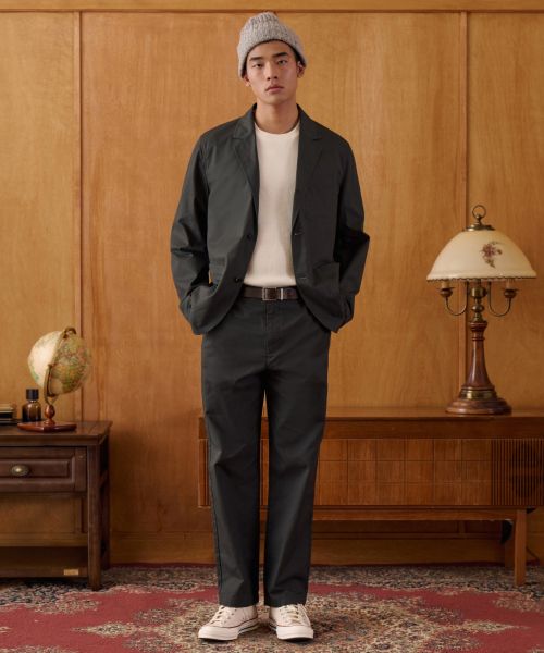 Musinsa Standard [City Workers] Tapered Cotton Pants [Dark Grey] MMDPC4Z14-DG