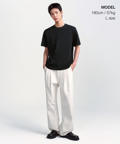Order MUSINSA STANDARD [Cool Standard] Basic Crew Neck T-Shirt [Black] MMBTS6Z10-BK