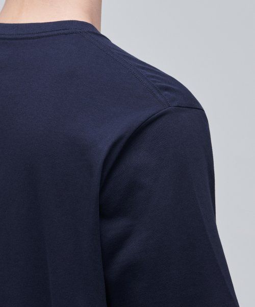 Details for MUSINSA STANDARD [Cool Standard] Basic Crew Neck T-Shirt [Navy] MMBTS6Z10-NA