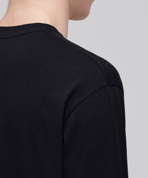 Details for MUSINSA STANDARD [クール スタンダード] クルーネック 長袖Tシャツ [ブラック] MMJTL5Z18-BK