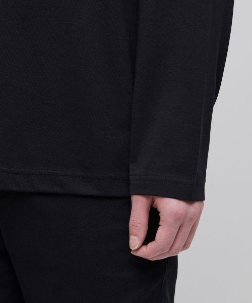 Sizing MUSINSA STANDARD [クール スタンダード] クルーネック 長袖Tシャツ [ブラック] MMJTL5Z18-BK
