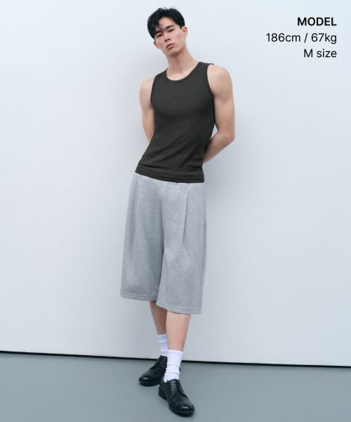 Order MUSINSA STANDARD [Cool Standard] Essential Tank Top [Dark Grey] MMFTE6A32-DG