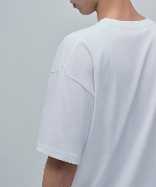 Purchase MUSINSA STANDARD [Cool Standard] Oversized Crew Neck T-Shirt [White] MMBTS6Z11-WH